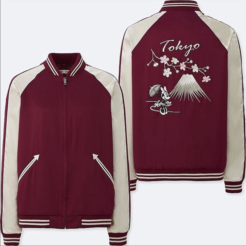 Uniqlo Mickey Souvenir Bomber Minnie Jacket